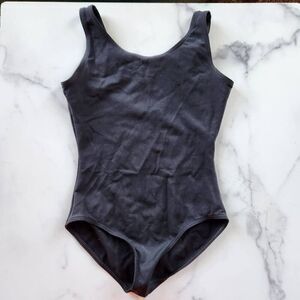 Capezio girls small black one-piece dancewear sleeveless tank bodysuit